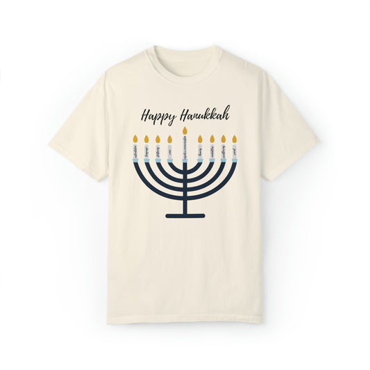 Hanukkah Big Nine Speech Scope Comfort Colors T-Shirt