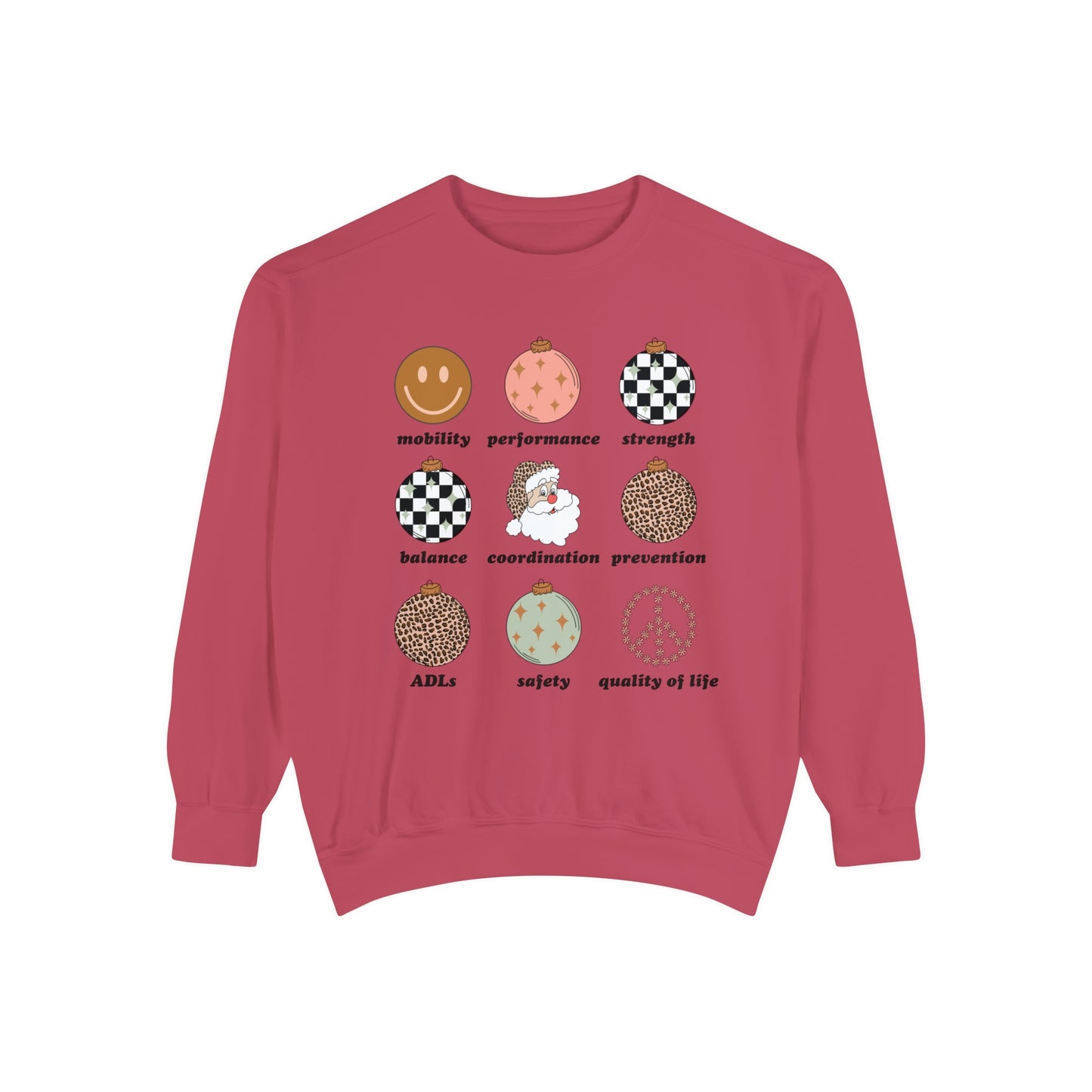 Retro Holiday PT Scope of Practice Comfort Colors Sweatshirt