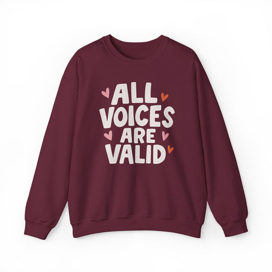 All Voices Are Valid Crewneck Sweatshirt