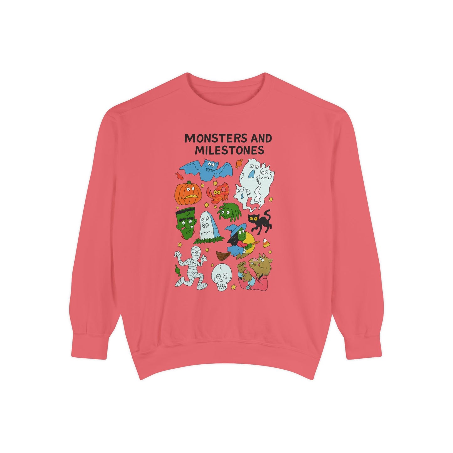 Monsters and Milestones Comfort Colors Sweatshirt