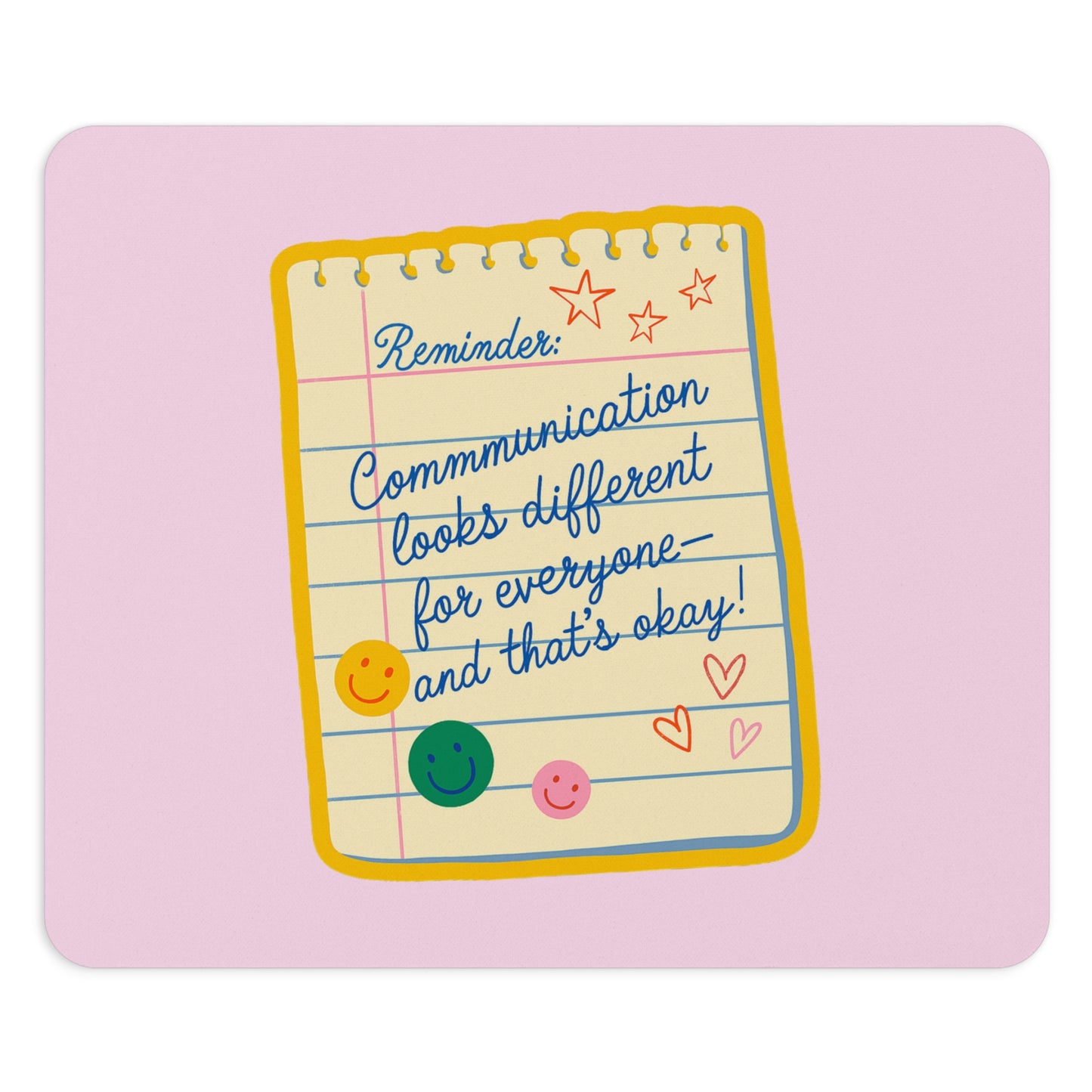 Communication Looks Different Mouse Pad