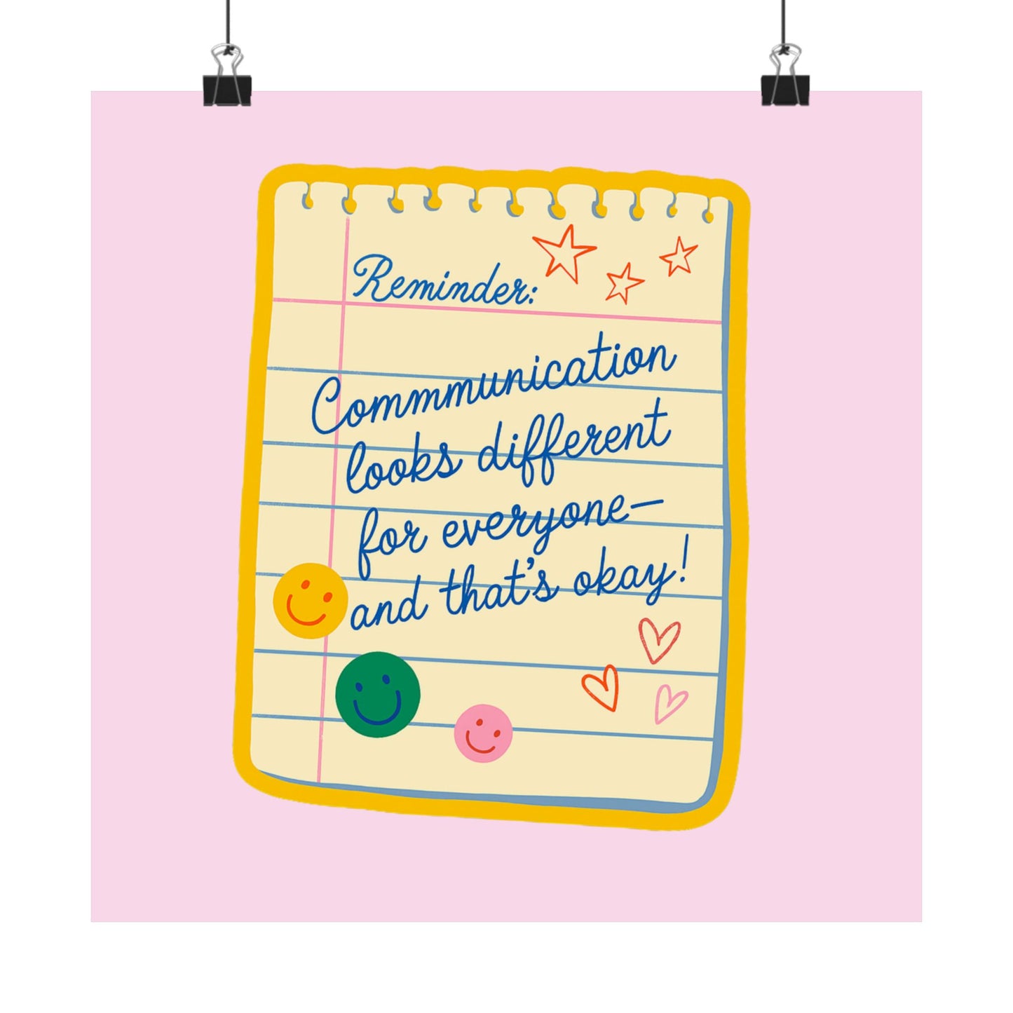 Communication Looks Different for Everyone Poster