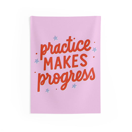 Practice Makes Progress Tapestry