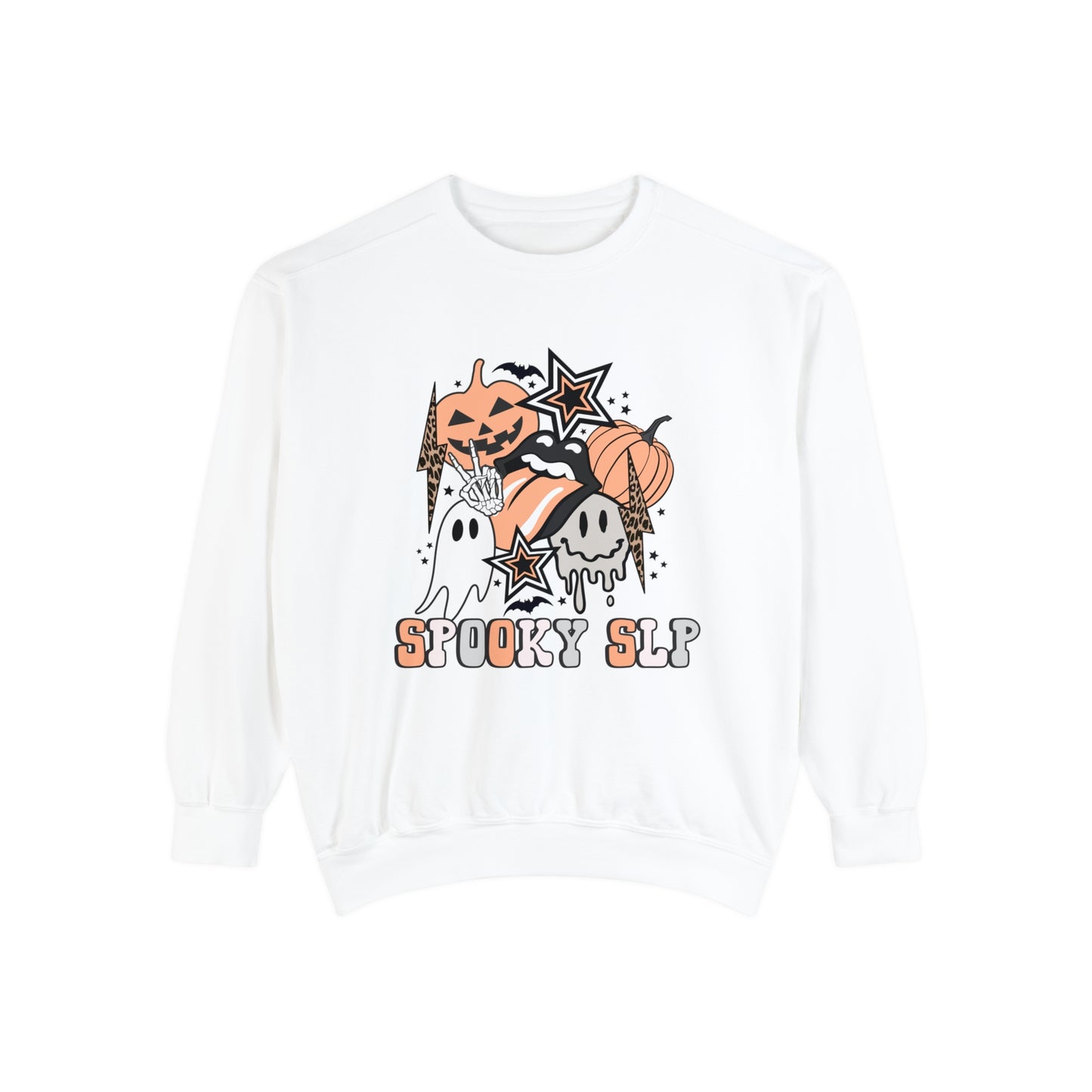 Spooky SLP Retro Halloween Comfort Colors Sweatshirt
