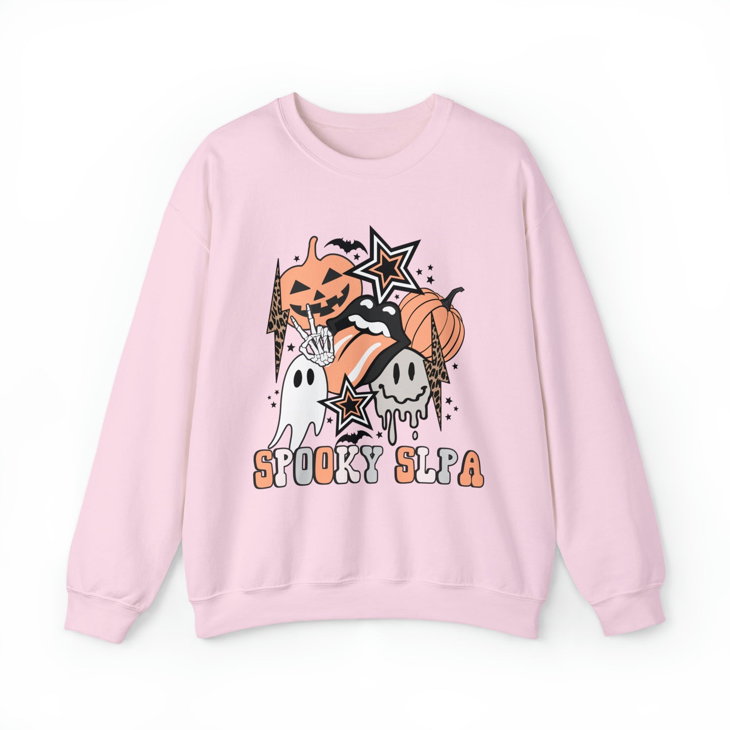 Spooky SLPA Retro Halloween Crewneck Sweatshirt