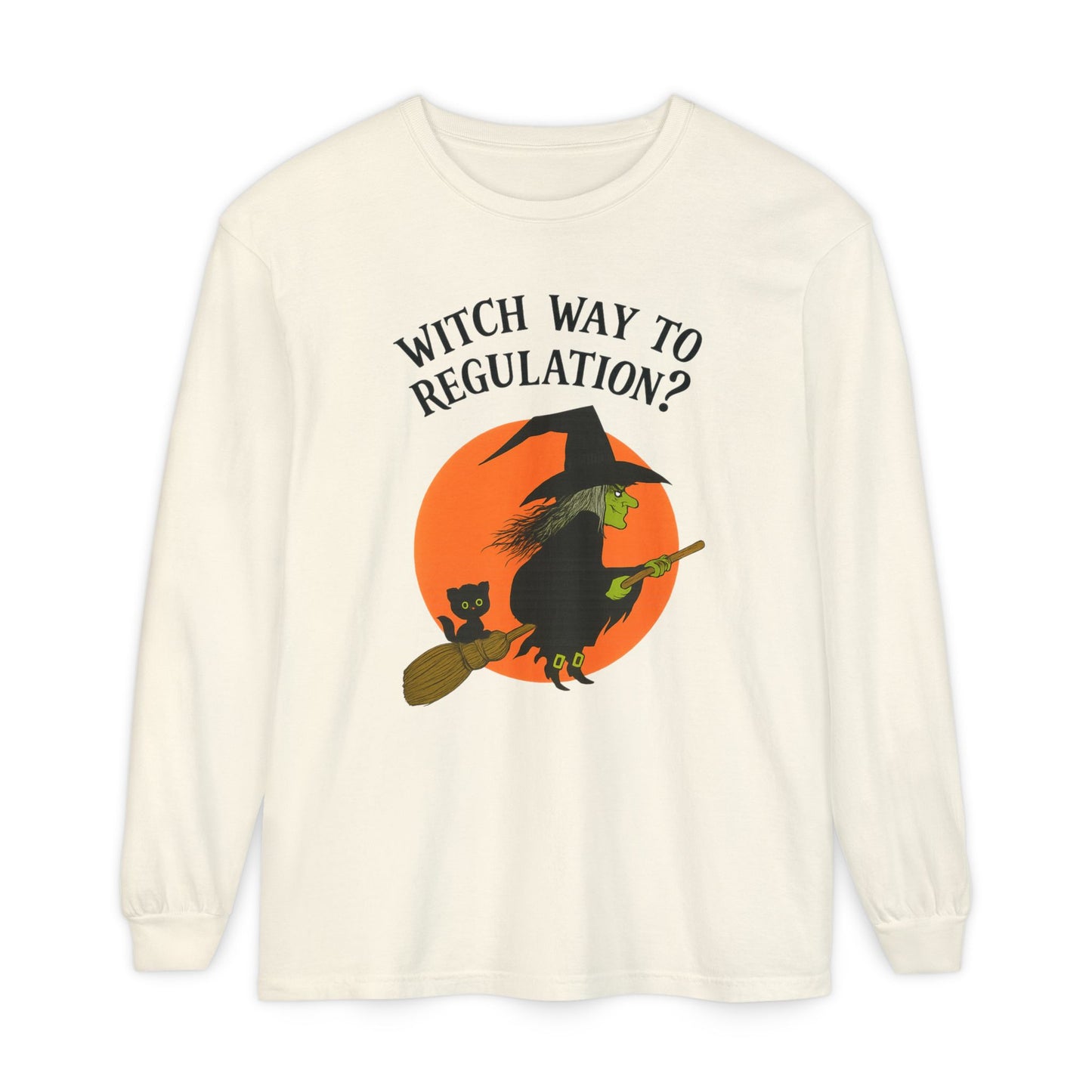 Witch Way to Regulation Long Sleeve Comfort Colors T-Shirt