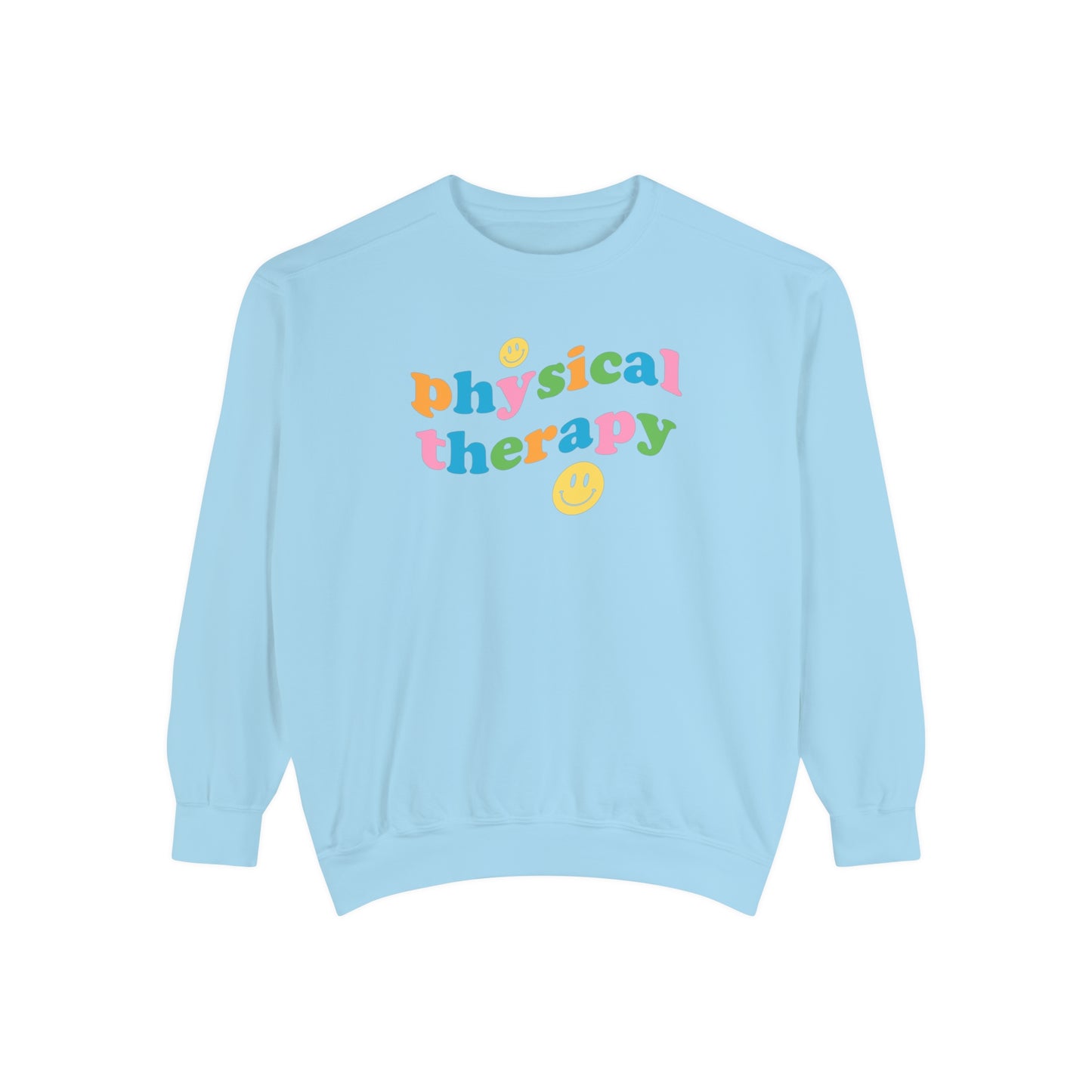 Physical Therapy Wavy Comfort Colors Sweatshirt