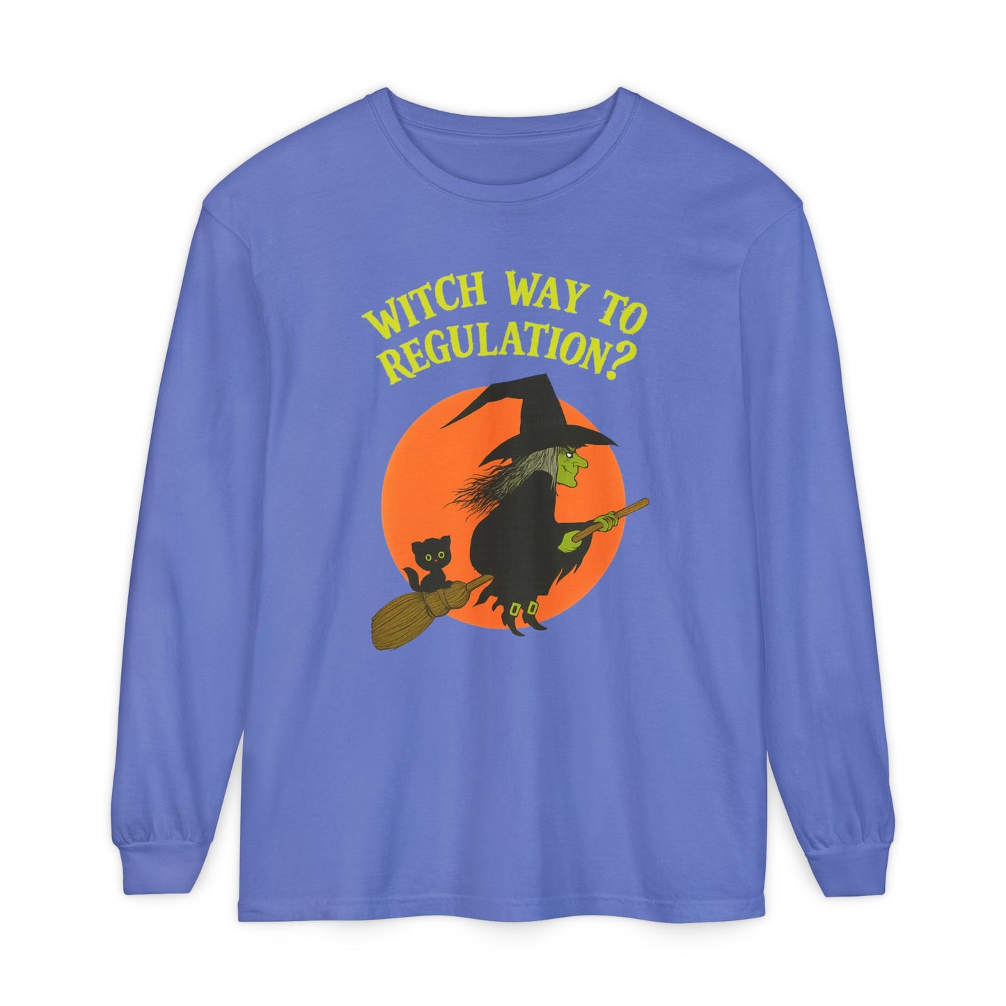 Witch Way to Regulation Long Sleeve Comfort Colors T-Shirt