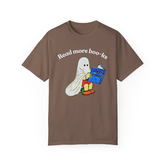 Read More Boo-ks Distressed Comfort Colors T-Shirt
