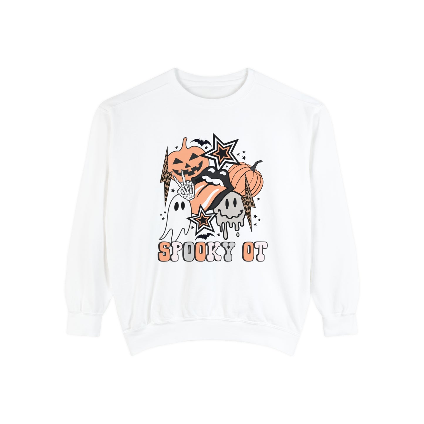 Spooky OT Retro Halloween Comfort Colors Sweatshirt