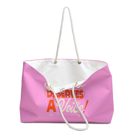 Everyone Deserves a Voice Oversized Therapy Tote