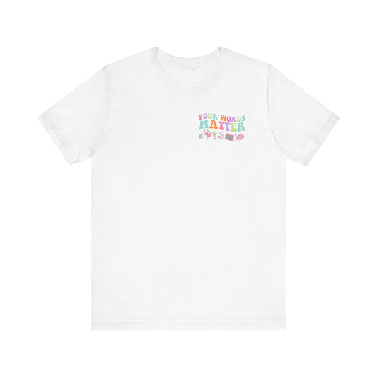 National Speech & Hearing Month Jersey T-Shirt | Front and Back Print