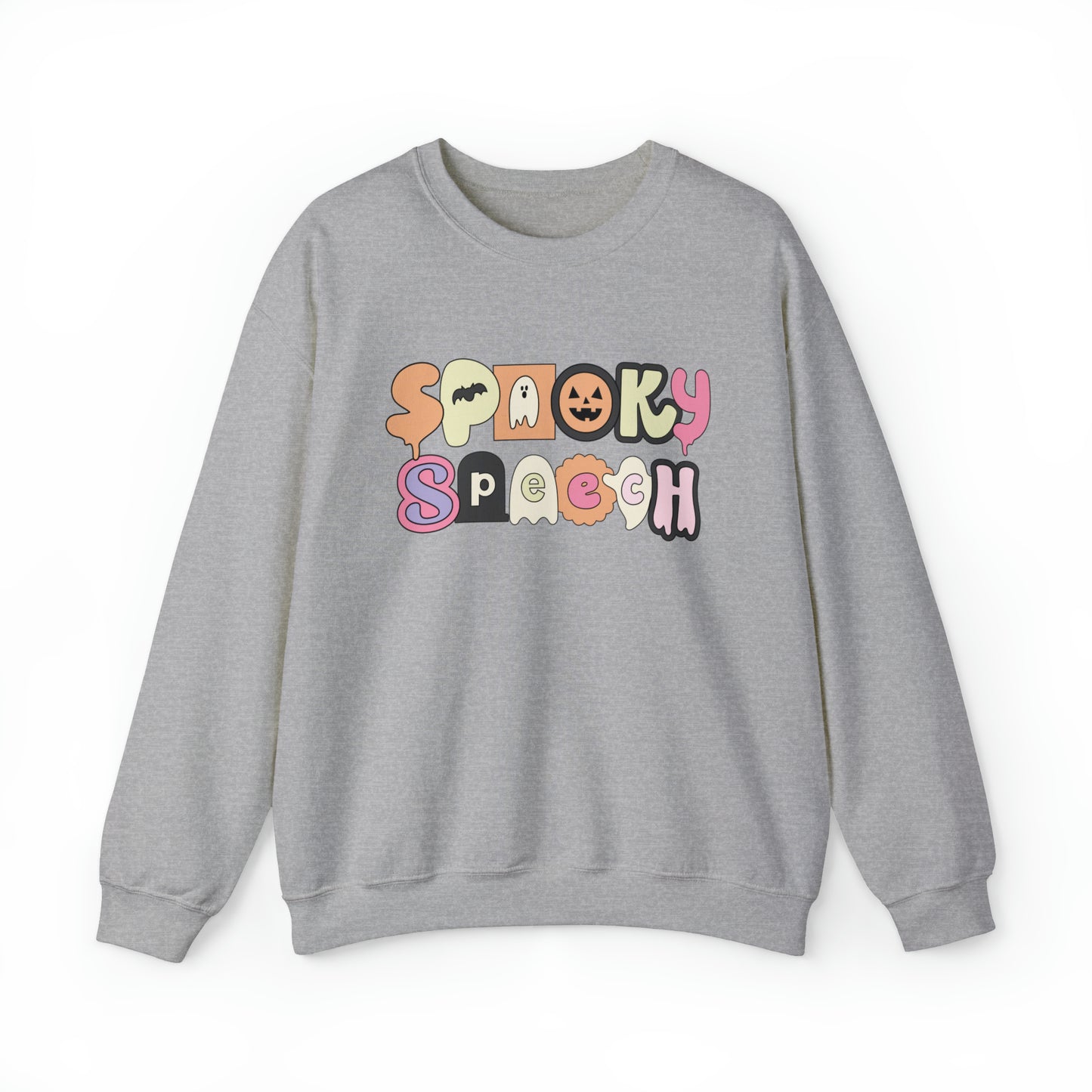 Spooky Speech Retro Crewneck Sweatshirt
