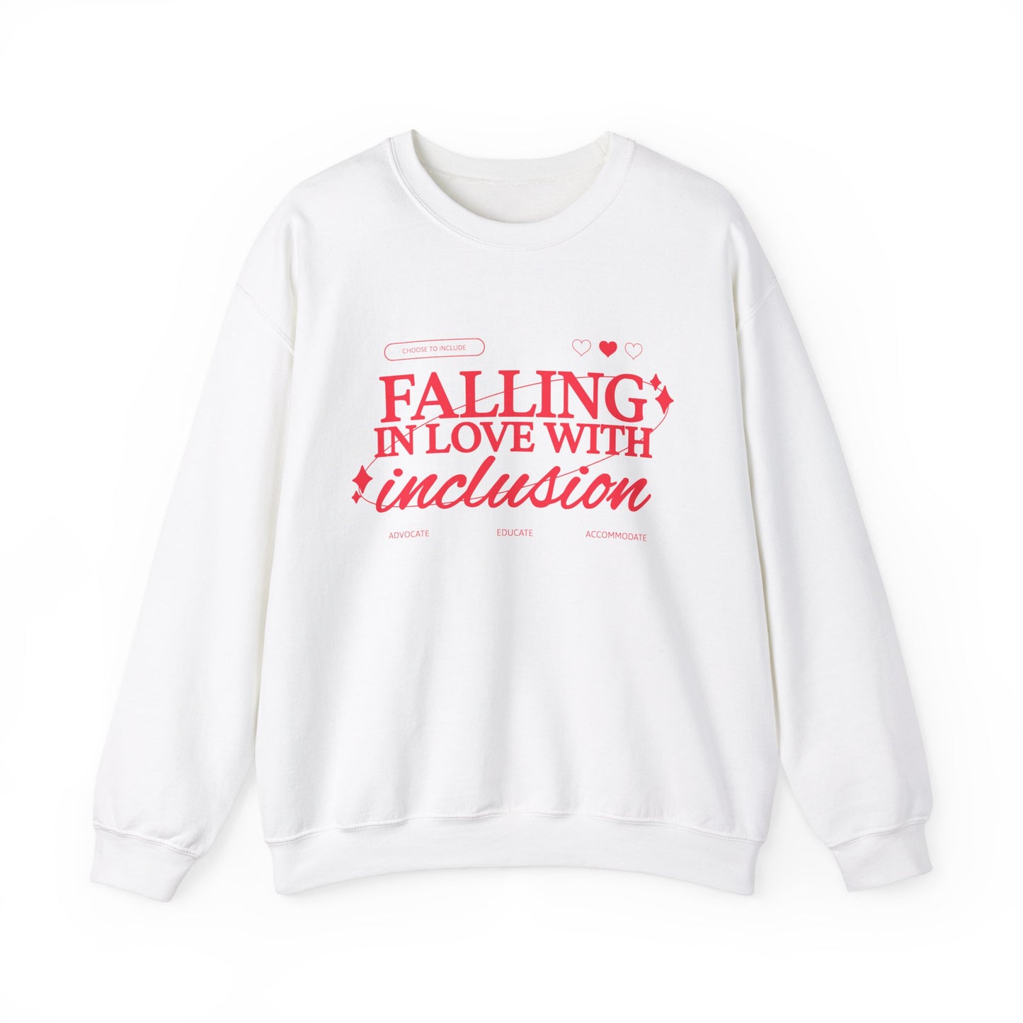 Falling in Love With Inclusion Crewneck Sweatshirt