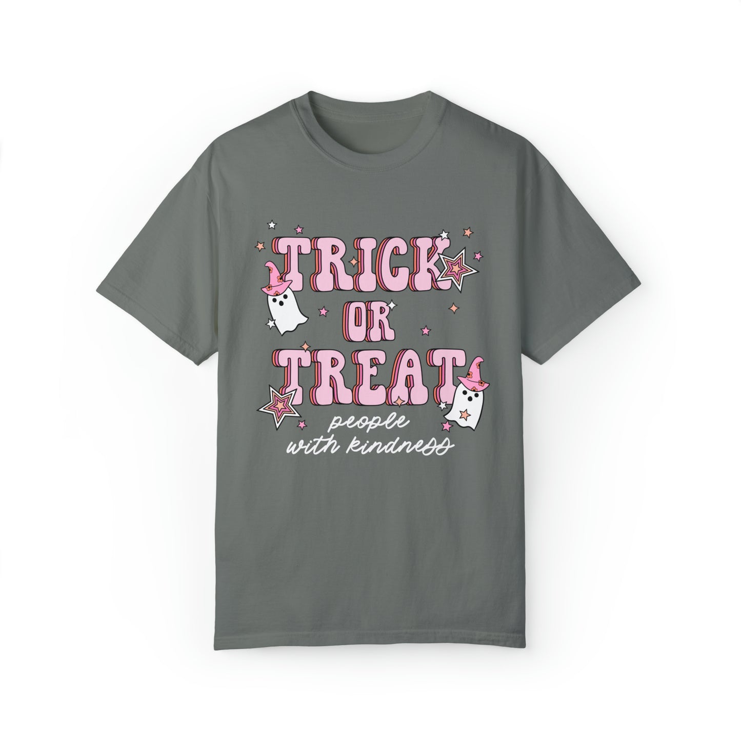 Trick or Treat People With Kindness Comfort Colors T-Shirt
