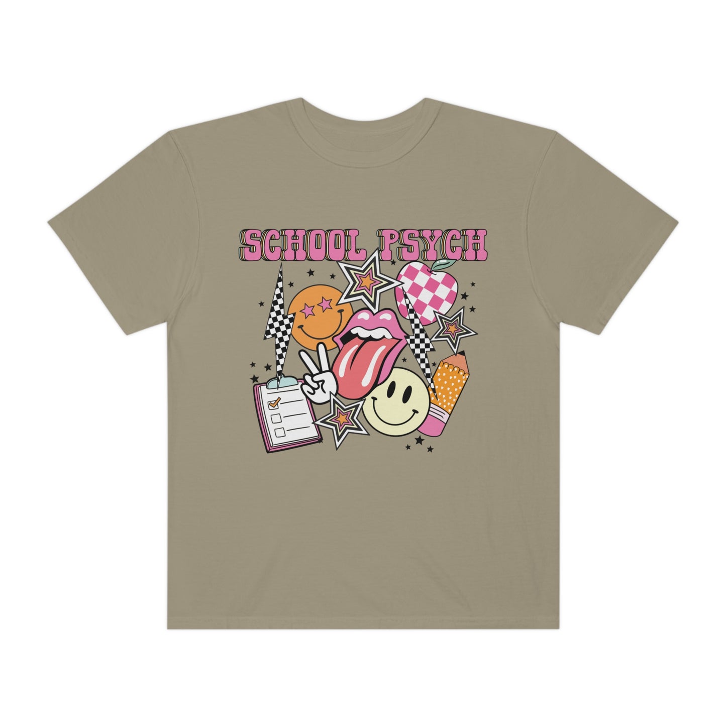 Retro School Psych Comfort Colors T-Shirt