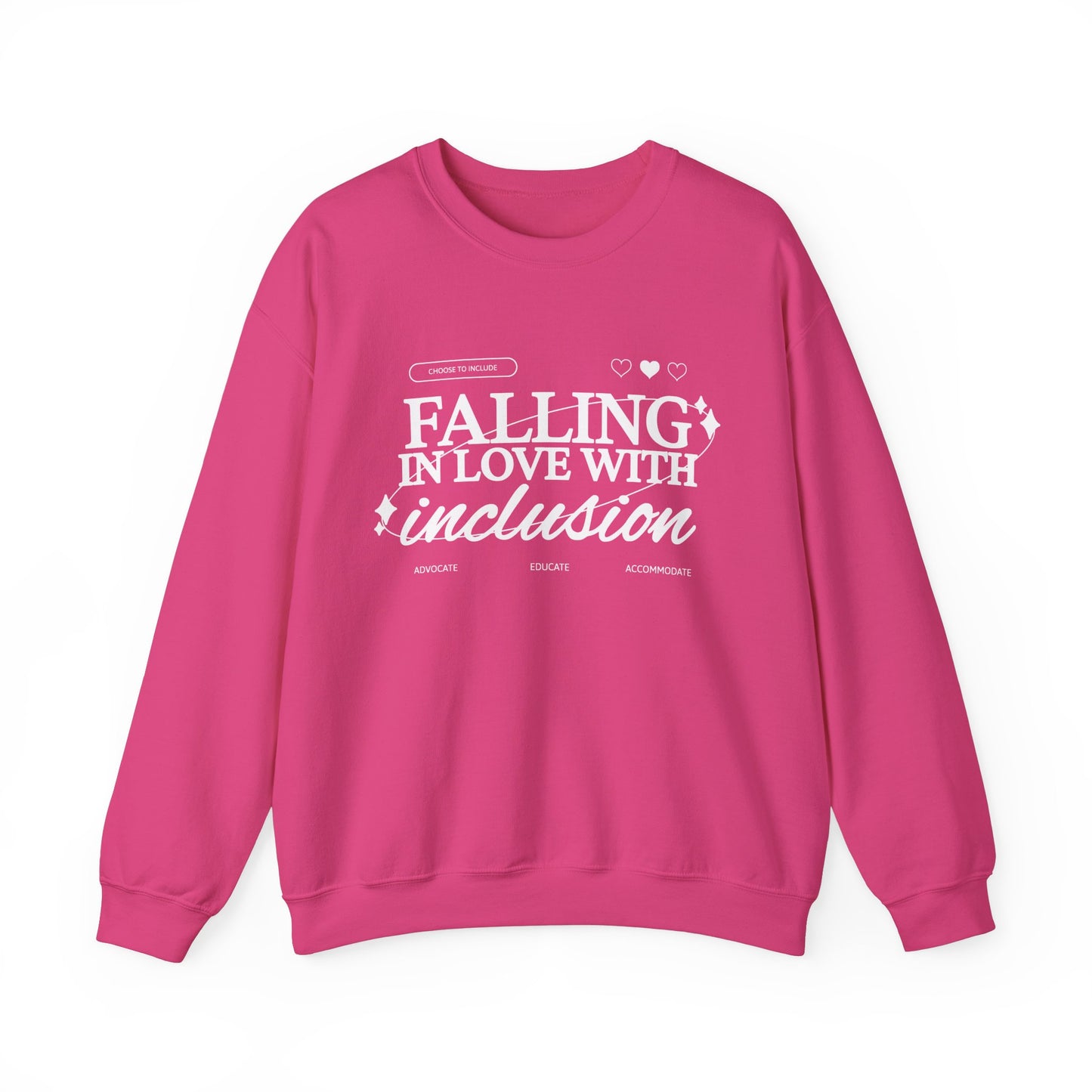 Falling in Love With Inclusion Crewneck Sweatshirt