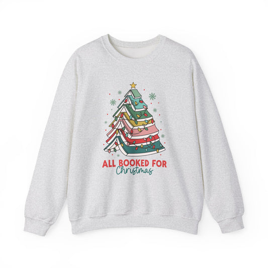 All Booked for Christmas Crewneck Sweatshirt