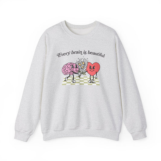 Every Brain Is Beautiful Crewneck Sweatshirt