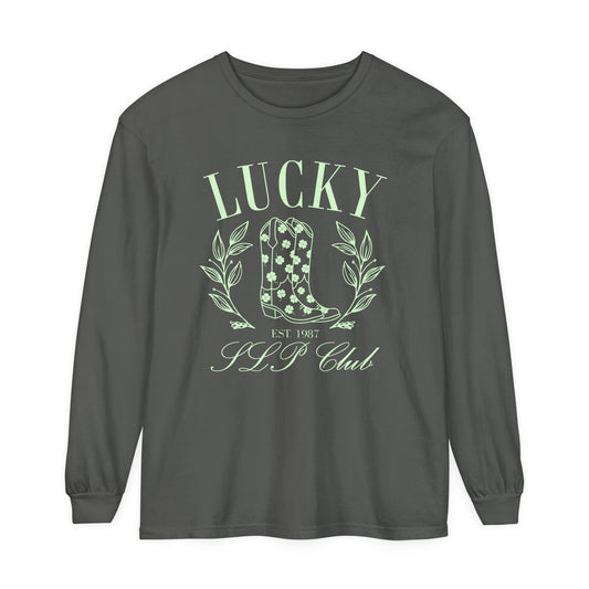 Lucky SLP Club Long Sleeve Comfort Colors T-Shirt