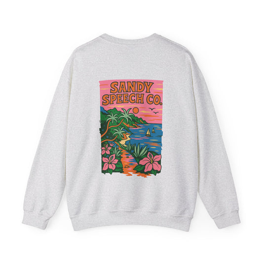 Sandy Speech Co. Crewneck Sweatshirt | Front and Back Print