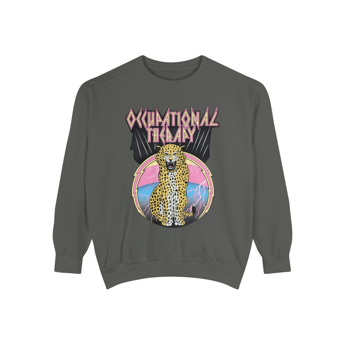 Rock OT Leopard Comfort Colors Sweatshirt