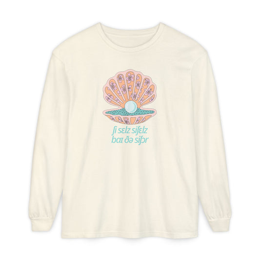 She Sells Seashells IPA Long Sleeve Comfort Colors T-Shirt
