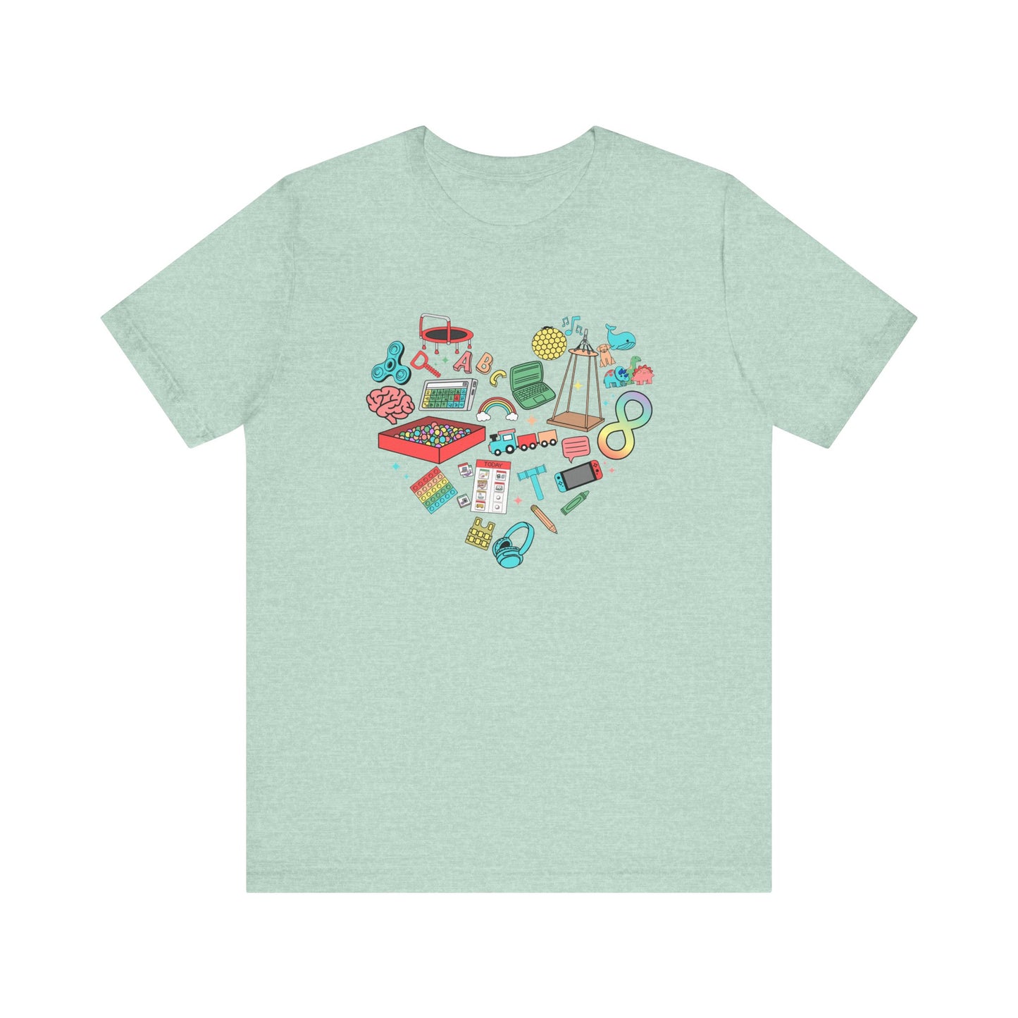 Autism Heart Jersey T-Shirt