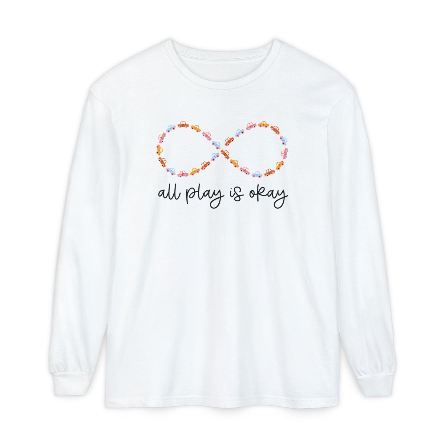 All Play Is Okay Long Sleeve Comfort Colors T-shirt