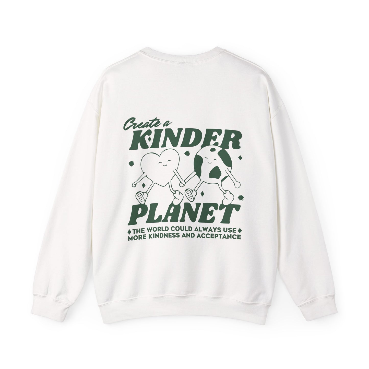 Kindness and Acceptance Crewneck Sweatshirt | Front and Back Print