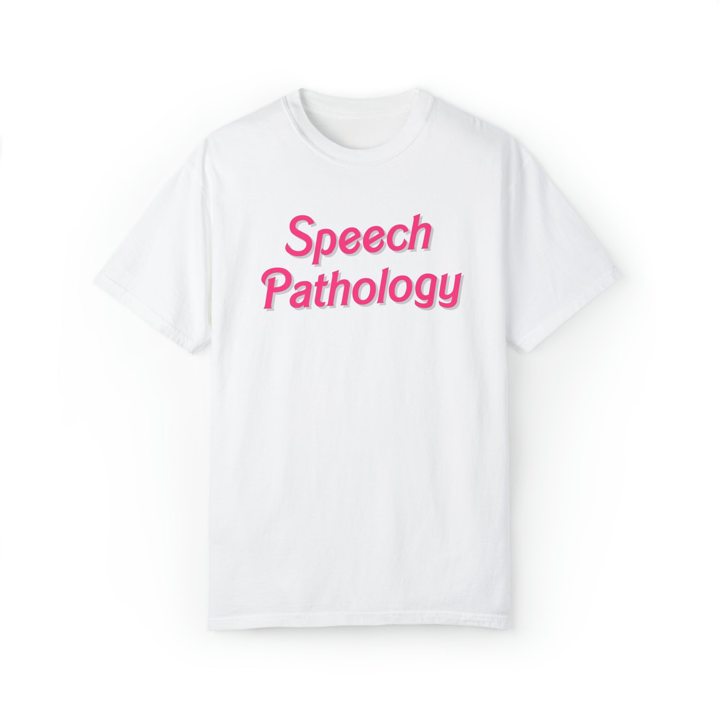 Pink Speech Pathology Comfort Colors T-Shirt