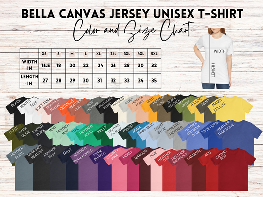 Custom Logo Jersey T-Shirt | Left Chest & Back Print