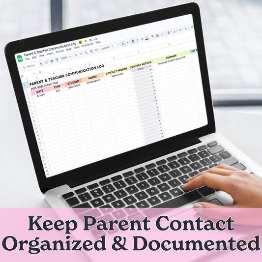 School-Based Parent Communication Log – Google Sheet