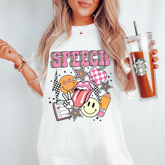 Retro Speech Comfort Colors T-Shirt