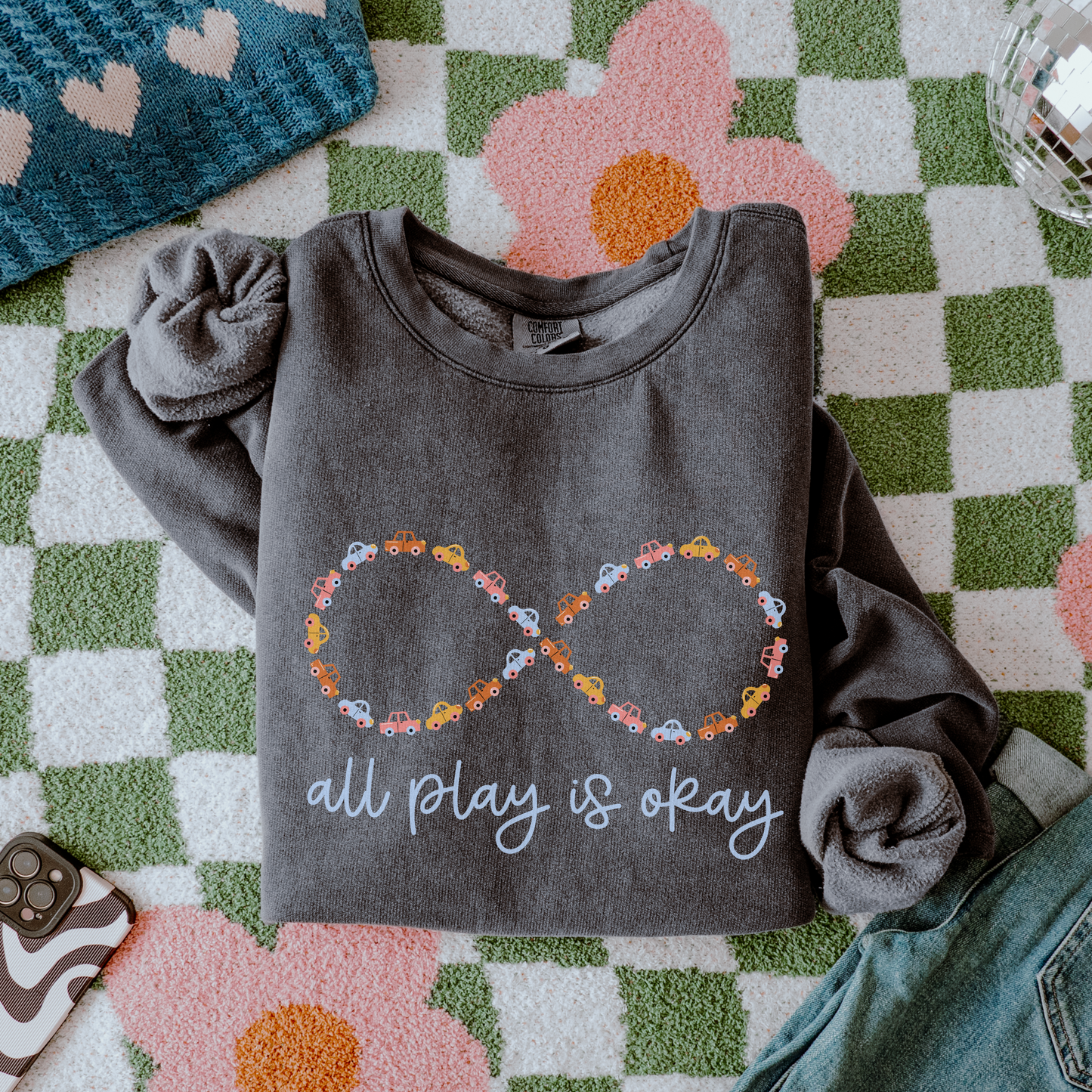All Play Is Okay Comfort Colors Sweatshirt