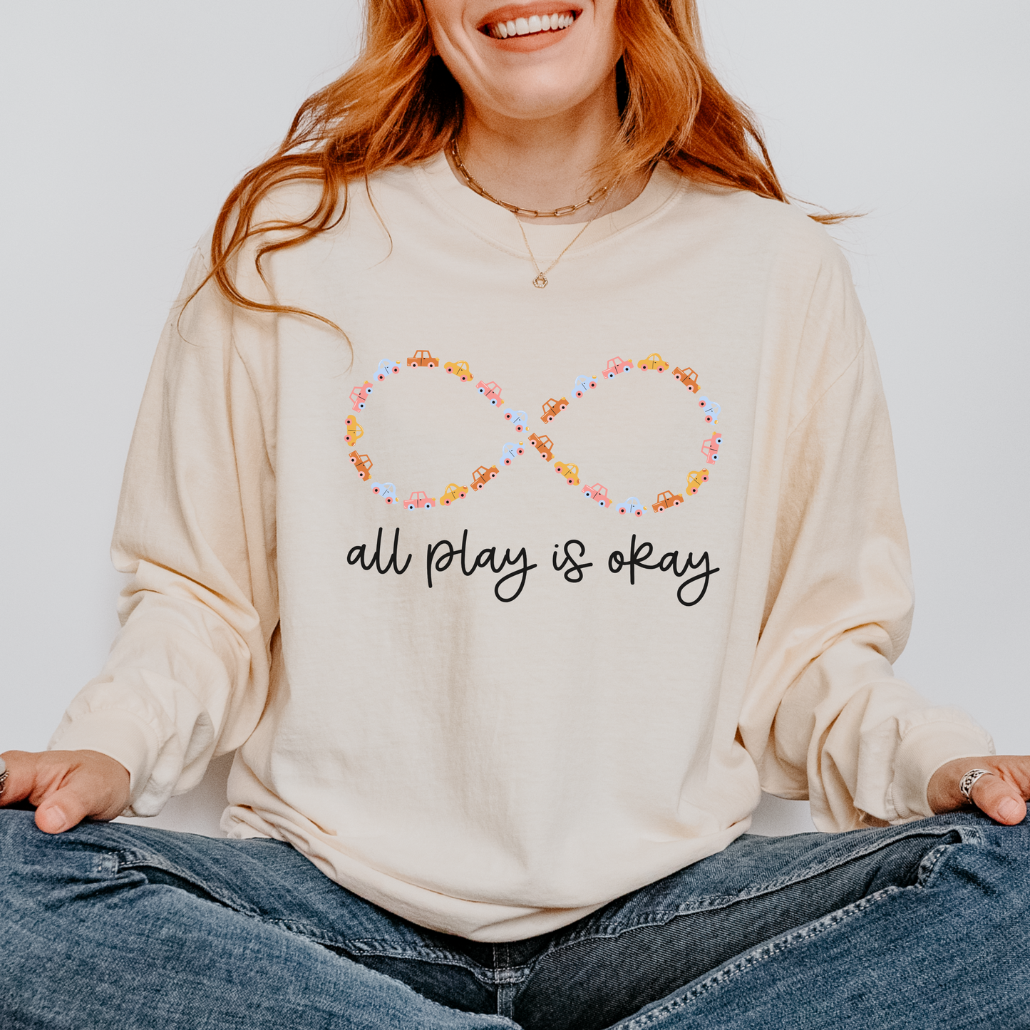 All Play Is Okay Long Sleeve Comfort Colors T-shirt