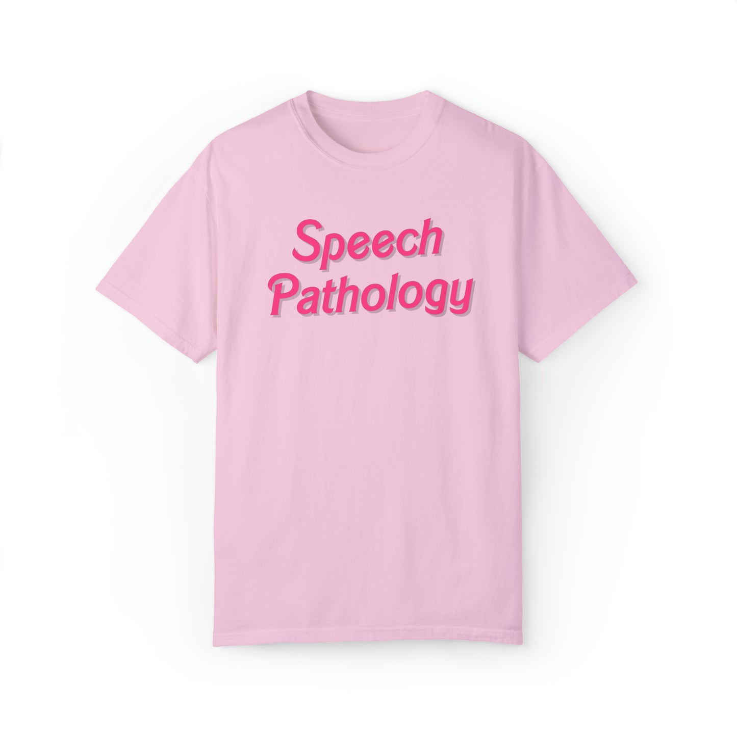 Pink Speech Pathology Comfort Colors T-Shirt