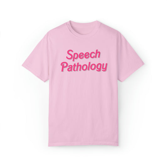 Pink Speech Pathology Comfort Colors T-Shirt