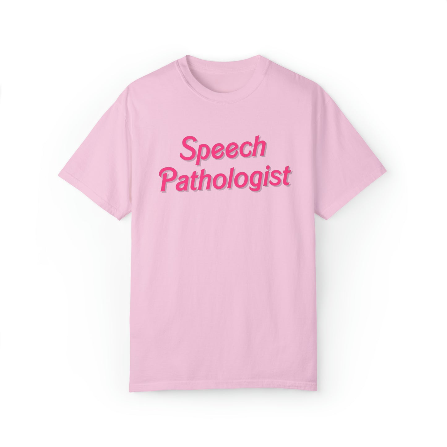 Pink Speech Pathologist Comfort Colors T-Shirt