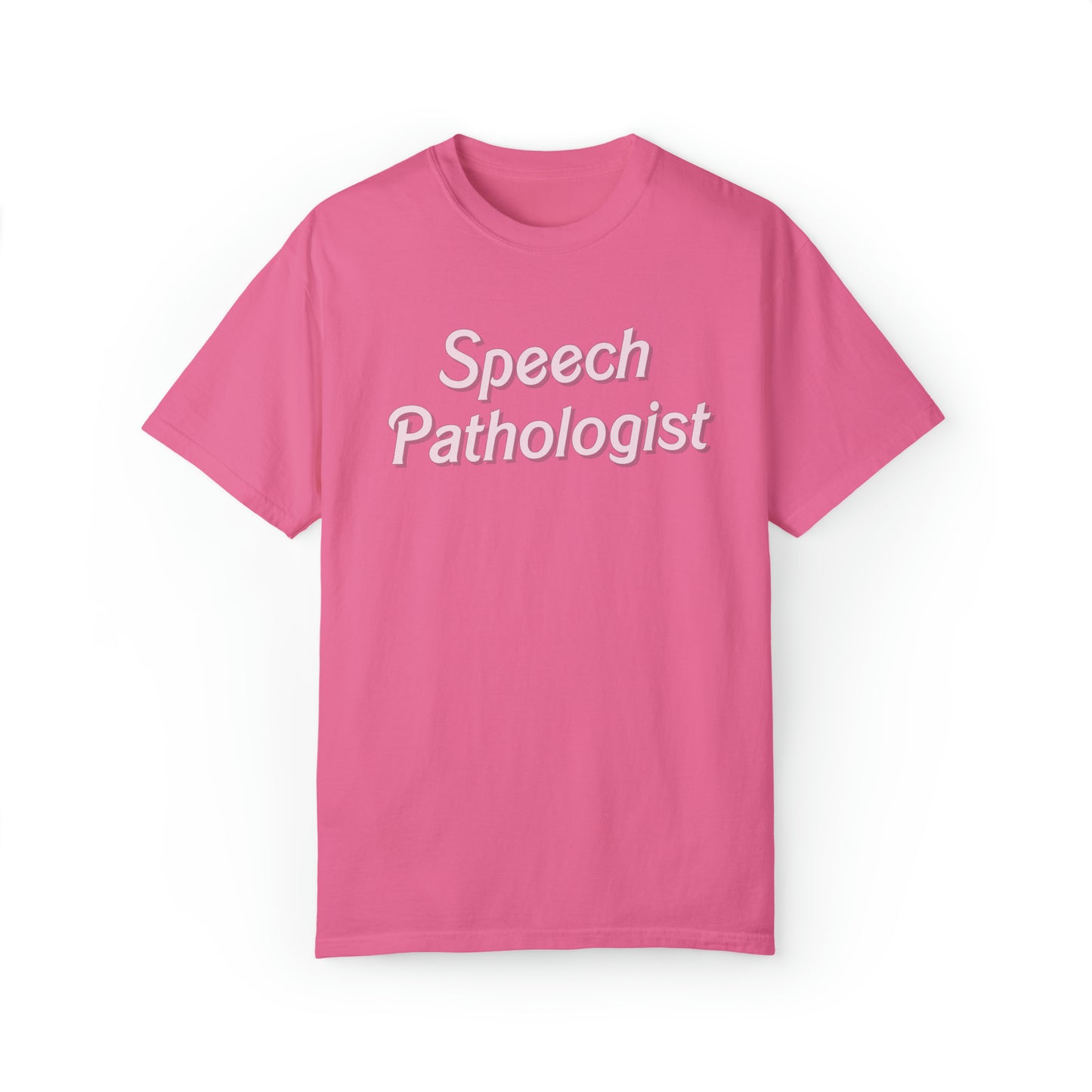 Pink Speech Pathologist Comfort Colors T-Shirt