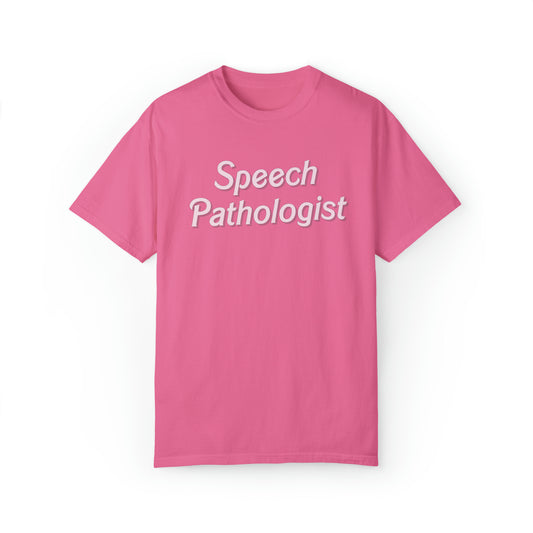 Pink Speech Pathologist Comfort Colors T-Shirt