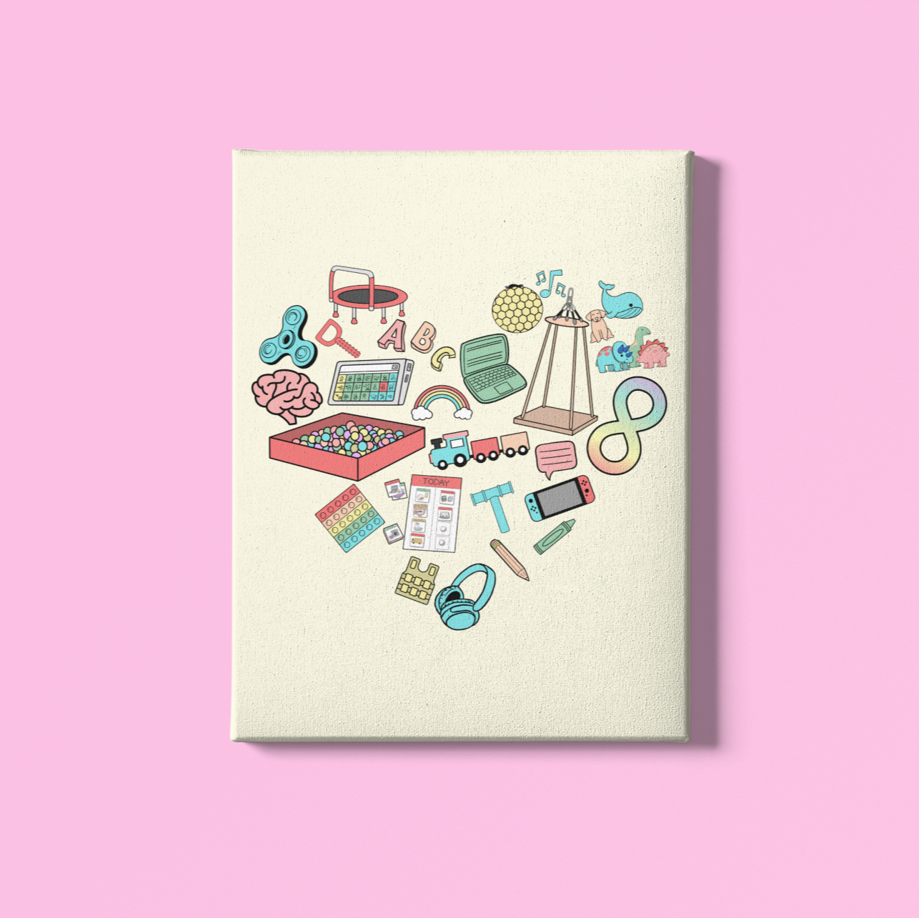 Autism Heart Digital Print