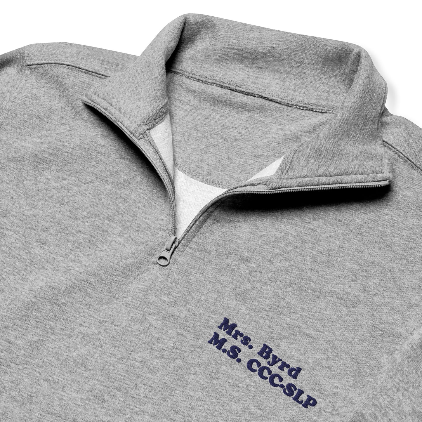 Personalized Embroidered Credentials Quarter Zip Sweatshirt