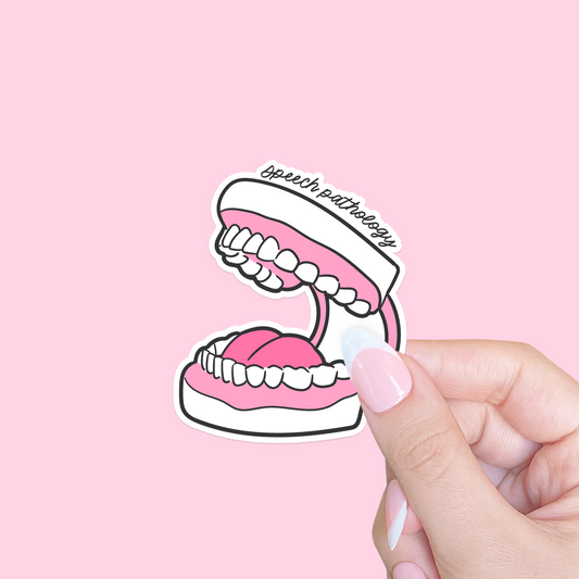 Speech Pathology Mouth Model Sticker