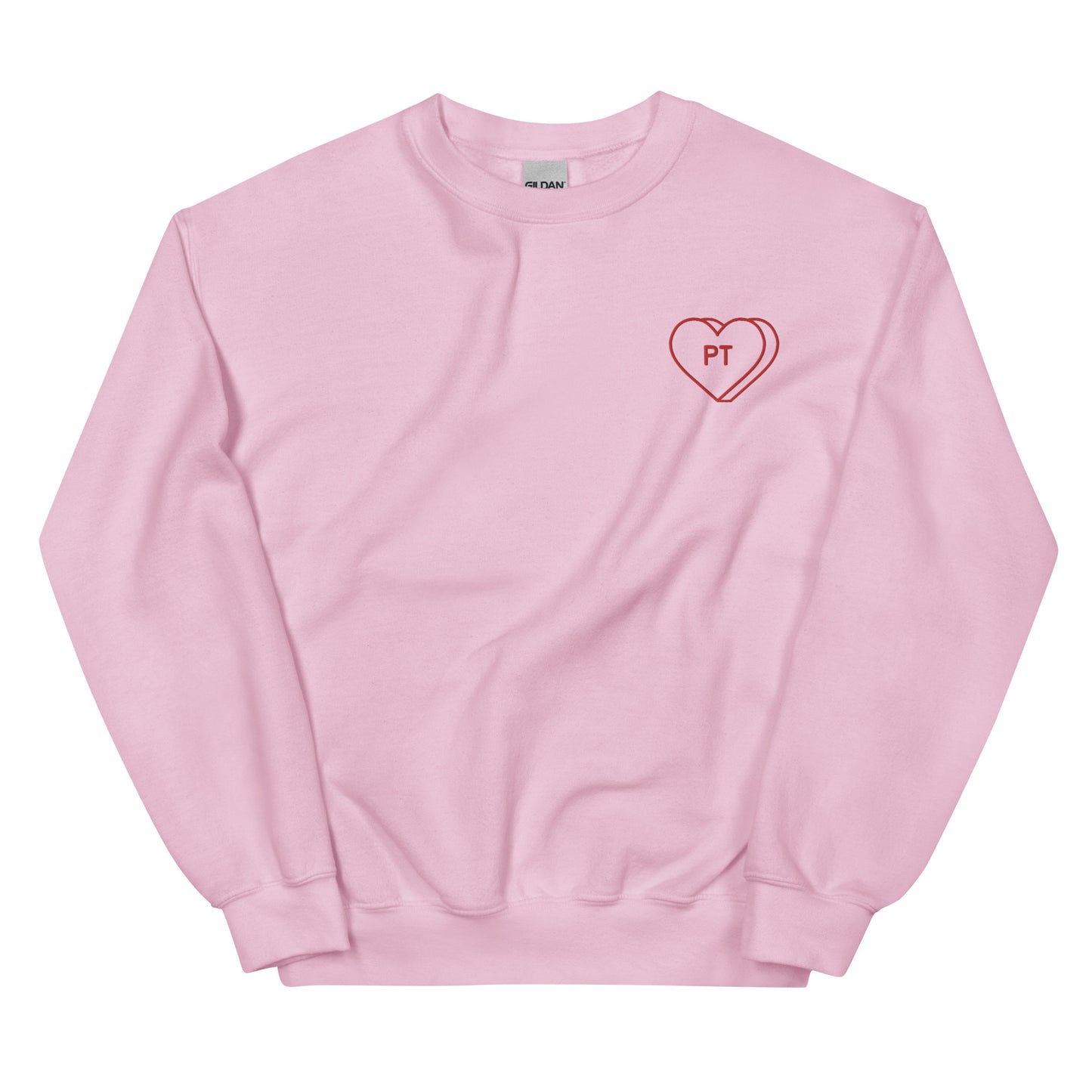PT Heart Embroidered Crewneck Sweatshirt
