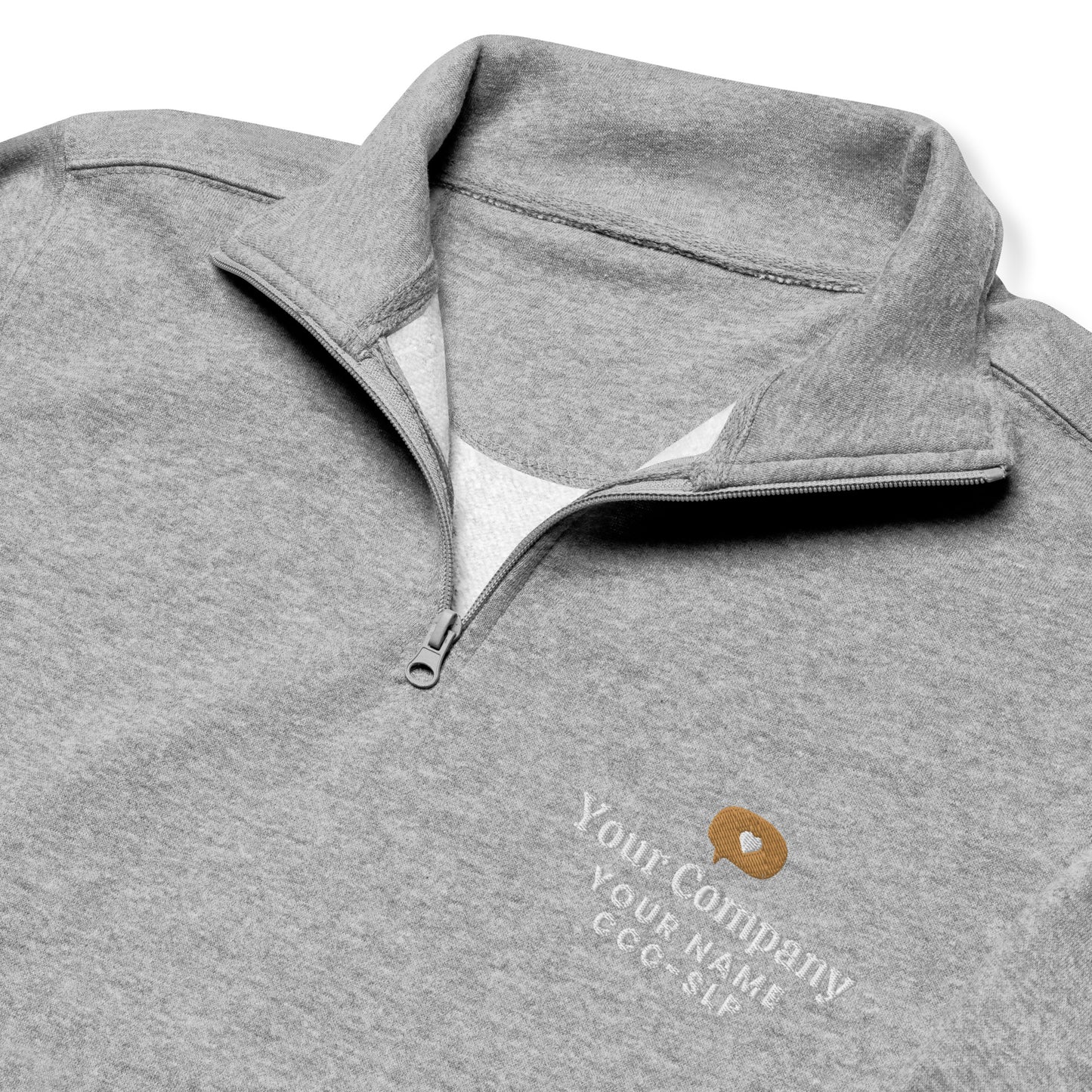 Personalized Speech Company Quarter Zip Sweatshirt | Front Embroidery