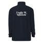 Custom Logo Embroidered Quarter Zip Sweatshirt | Front and Back Embroidery