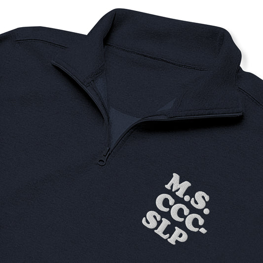 Custom Credentials Embroidered Quarter Zip Sweatshirt