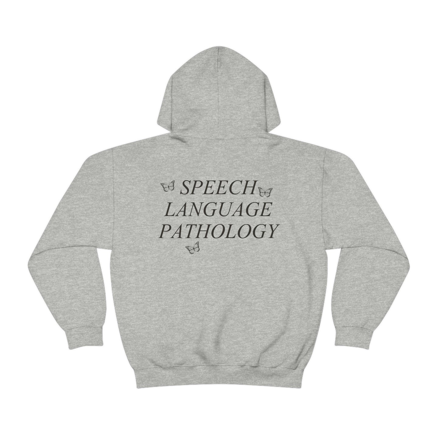 Speech Path Butterflies Hoodie | Front and Back Print