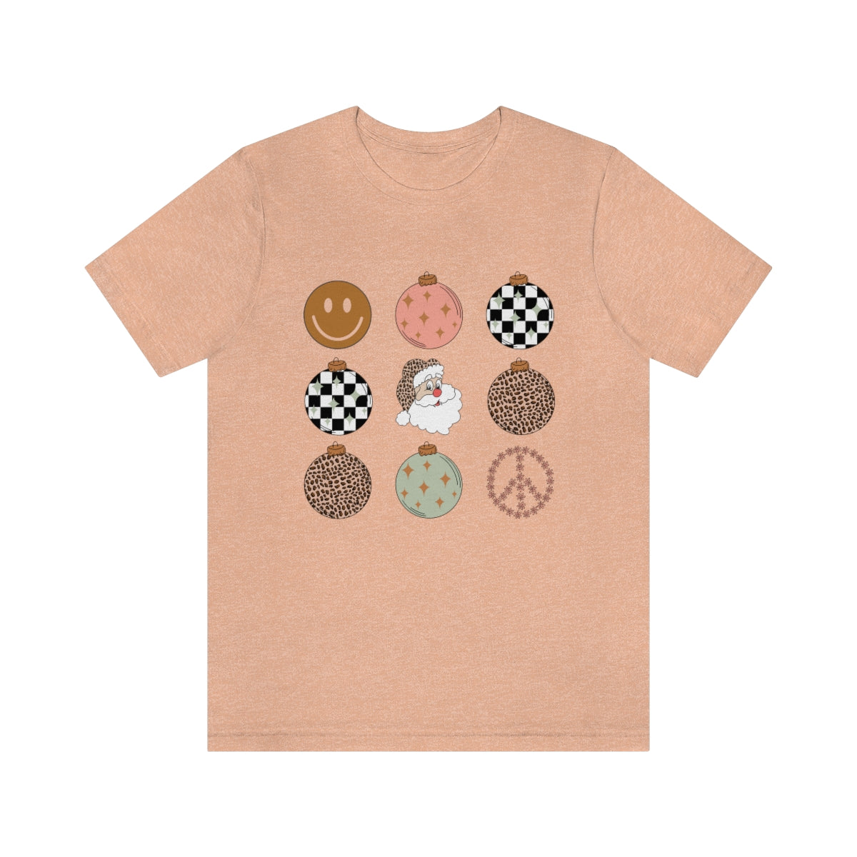 Retro Holiday Ornaments Jersey T-Shirt